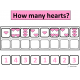 "How Many Hearts?" Simple Addition with Dice